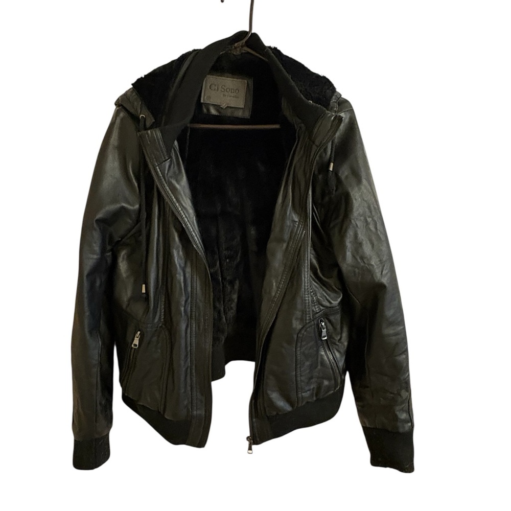 Ci Sono by Cavalini Women’s Faux Leather Jacket 2X